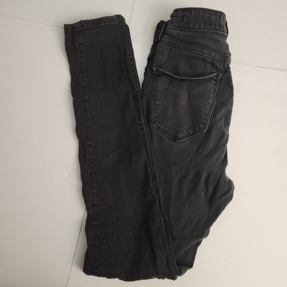 Hollister Denim - D22  Hollister‎ Womens Ultra High Rise Jean Legging Black Wash Size 25W 30L